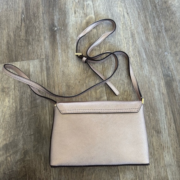 Kate Spade Newbury Lane Sally Crossbody Bag Metallic Rose Gold - Picture 7 of 13